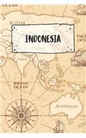 Indonesia: Ruled Travel Diary Notebook or Journey Journal - Lined Trip Pocketbook for Men and Women with Lines