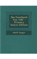 Das Faustbuch Von 1587