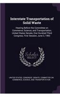 Interstate Transportation of Solid Waste