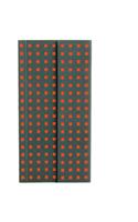 Grey on Orange (Quadro) B6.5 Lined Notebook