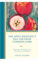 The Apple Shouldn't Fall Far from Common Core: Teaching Techniques to Include All Students(English)