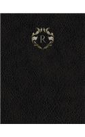 Monogram "R" Grid Sketchbook: (18 Monogram Black 150 Grid-Sketch)