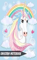 Unicorn Notebook: For Girls 120 Pages Of Blank Lined Paper For Writing Notes, Memories And Many More For School, Office Or Home - Unicorn Journal For Girls