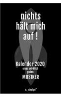 Kalender 2020 für Musiker