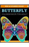 Butterfly Coloring Book for Adult: An Adult Coloring Book with Fun Butterfly Scenes, Easy Mandala Patterns, and Relaxing Butterfly Designs - Butterfly Coloring Books 2019-20