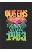 Queens Are Born In 1983: Graph Ruled Notebook - Journal for Birthday Gift Idea