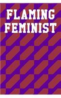 Flaming Feminist: Guitar Tab Notebook 6"x9" 120 Pages