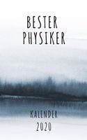 BESTER Physiker KALENDER 2020: Cooles Geschenk für einen Physiker - Kalender Geschenkidee für das Jahr 2020 im White Black Design - mit zusätzlicher Jahresübersicht und Kontaktlis