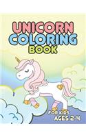 Unicorn Coloring Book for Kids Ages 2-4