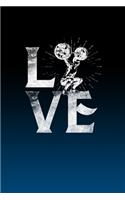 Notebook: Bodybuilding Love - Blank Lined Journal For College Students Who Loves Gym, Bodybuilding, Sports, Exercise, Weight Lifting themes - Distressed Vinta