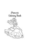 Princess Coloring Book: Coloring Toy Gifts for Kids ages 2-4,4-8, Girls 4-8, Toddler or Adult Relaxation - Large Print Birthday Party Favors Gifts Made in USA