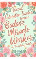 Special Education Teacher Because Badass Miracle Worker Isn't an Official Job Title
