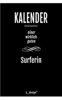 Kalender für Surfer / Surferin: Immerwährender Kalender / 365 Tage Tagebuch / Journal [3 Tage pro Seite] für Notizen, Planung / Planungen / Planer, Erinnerungen, Sprüche