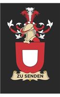 Zu Senden: Zu Senden Coat of Arms and Family Crest Notebook Journal (6 x 9 - 100 pages)