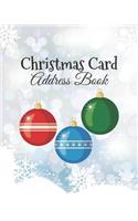 Christmas Card Address Book: Send & Receive Holiday Notebook