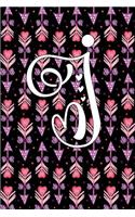 I: Monogram Journal Initial I Cute Personalized Gifts Perfect for Women and Girls