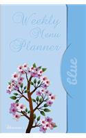 Weekly Menu Planner (blue): Save Time & Money by Planning Weekly Menu and Shopping List. 104 Pages 6x9"