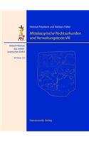 Mittelassyrische Rechtsurkunden Und Verwaltungstexte VIII