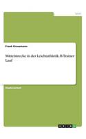 Mittelstrecke in der Leichtathletik. B-Trainer Lauf