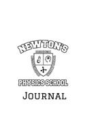 Physics Journal Newton's School Study Field Notes Notebook 8.5x11 Month Planner (2018 Daily, Weekly, Monthly, Annual Agenda, Organizer, Calendar, Notepad, Ledger, Daybook)