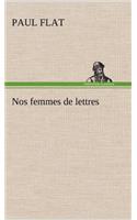 Nos femmes de lettres