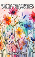 Wild Flowers Coloring Book For Adult