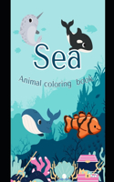 Sea animal coloring book for kids
