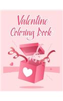 Valentine Coloring Book: Valentine Coloring Book For Kids, Children, Toddlers, Crayons, Adult, Mini, Girls And Boys - 8.5 in x 11 in Cover.