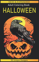 Halloween adult coloring book New & Expanded 50 Unique Designs