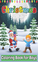 Christmas Coloring Book For Boys: 50 Christmas Coloring Pages for Kids