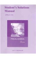 Student Solutions Manual for Prealgebra