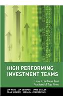 High Performing Investment Teams