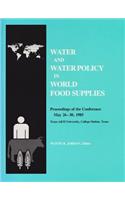 Water and Water Policy