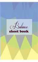 Balance Sheet Book