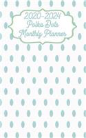 2020-2024 Polka Dots Monthly Planner: Purse Size 60-Month Calendar Planner for Goal Setting & Attainment Time Management Productivity