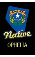 Nevada Native Ophelia: College Ruled Composition Book