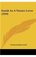 Isaiah As A Nature Lover (1910)