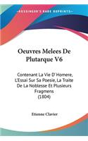 Oeuvres Melees De Plutarque V6