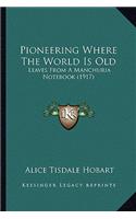 Pioneering Where The World Is Old