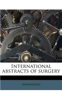 International Abstracts of Surgery