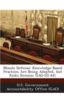Missile Defense: Knowledge-Based Practices Are Being Adopted, But Risks Remain: Gao-03-441(English)