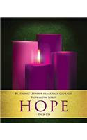 Hope Advent Candles Sunday 1 Bulletin, Large (Pkg of 50)