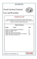 North Carolina Criminal Law and Procedure-Pamphlet 90