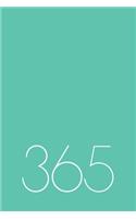 365 Day Journal Undated Mint Aqua Book