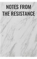 Notes From the Resistance: (Funny Office Journals) Blank Lined Journal Coworker Notebook Sarcastic Joke, Humor Journal, Original Gag Gift ... Retirement, Secret Santa or Chris