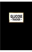 Glucose Tracker: Easy Daily Diabetic Notebook, Insulin Sugar Blood Levels Notes Monitor, Food Meals Record Log-book, 2 Year Simple Black Planner Organizer Women, Mon