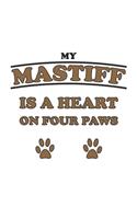 My Mastiff is a heart on four paws