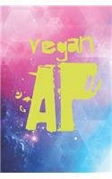 Vegan AF As F - Funny Healthy Food Journal