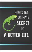 Here's The Ultimate Secret To A Better Life Notebook Journal