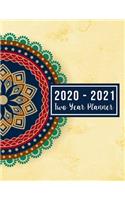 2020-2021 Two Year Planner: 2020-2021 monthly planner full size - Mandala Cover 24-Month Planner & Calendar. Size: 8.5" x 11" ( Jan 2020 - Dec 2021) Two Year Personalized Plann(28 2 Year Monthly Planner 2020-2021)